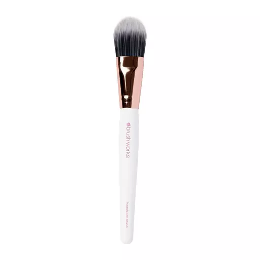 Brushworks White & Gold Foundation Brush