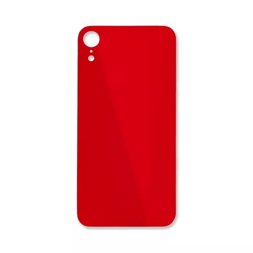 Back Glass (Big Hole) (No Logo) (Red) (CERTIFIED) - For iPhone XR