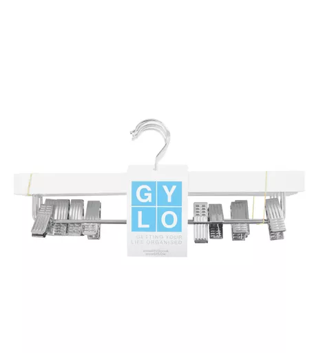 White Wooden Peg Hangers 335mm - Pack of 5
