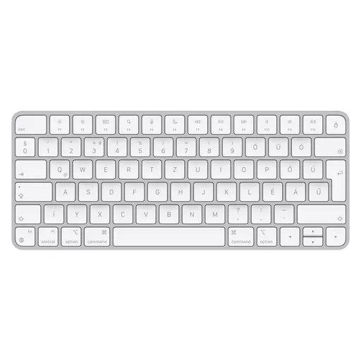 Apple Magic keyboard USB + Bluetooth Hungarian Aluminium, White