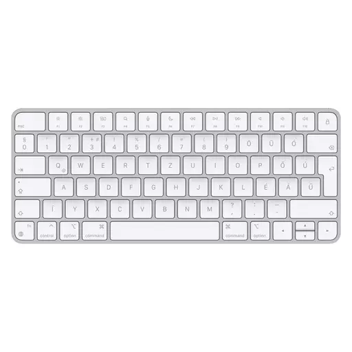 Apple Magic keyboard USB + Bluetooth Hungarian Aluminium, White