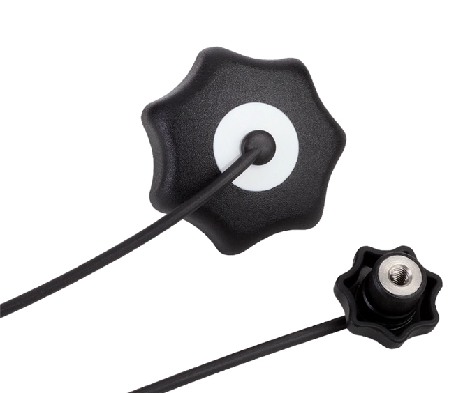 K0154 Star Grip In Plastic & Stainless Steel With Safety Cable Size M5-M12