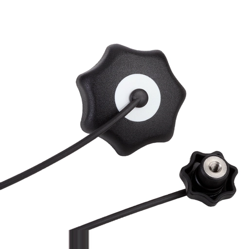 K0154 Star Grip In Plastic & Stainless Steel With Safety Cable Size M5-M12