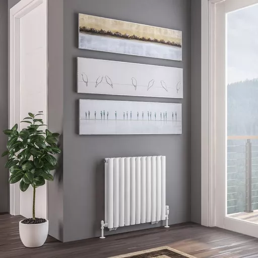 Tunstall Double 600 x 648 Radiator Matt White