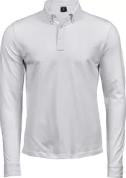 Men's Fashion Long Sleeve Luxury Stretch Polo