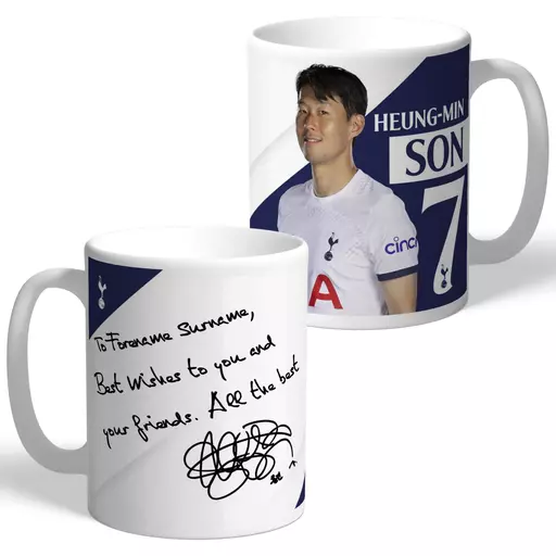 Tottenham Hotspur Son Autograph Mug