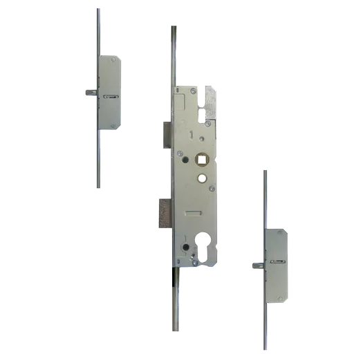 KFV Lever Operated Latch & Deadbolt Long Version - 2 Round Bolt