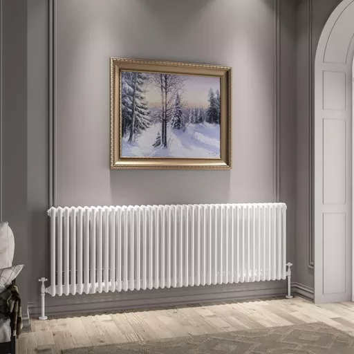 Imperia 3 Column Radiator 600 x 1820mm Gloss White