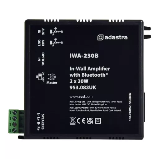 Adastra IWA230B In-Wall Amplifier with Bluetooth