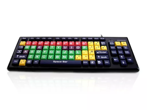 Accuratus Monster 2 keyboard Office USB QWERTY UK International Multicolour