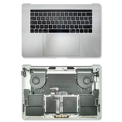 Top Case / Palm Rest Assembly (RECLAIMED) (Grade B) (Silver) - For Macbook Pro 15" (A1707) (2016 - 2017)