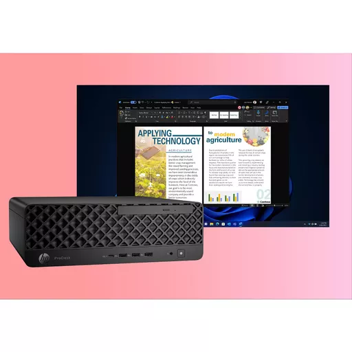 HP ProDesk 4 SFF G1i Desktop AI PC Wolf Pro Security Edition Intel Core Ultra 7 265 32 GB DDR5-SDRAM 1 TB SSD NVIDIA RTX A400 Windows 11 Pro Black