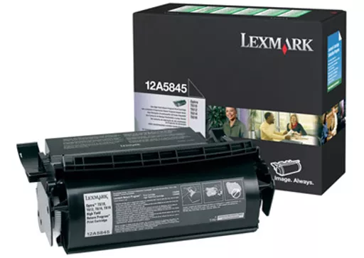 Lexmark 12A5845 Toner cartridge black return program, 25K pages for Lexmark T 610