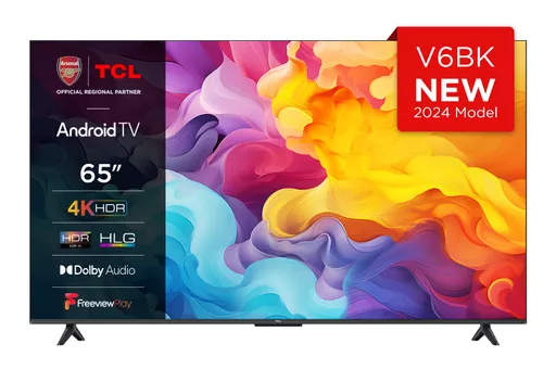 TCL 65V6BK TV 165.1 cm (65") 4K Ultra HD Smart TV Wi-Fi Titanium 280 cd/m²