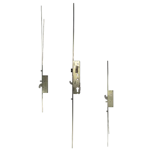 KENRICK Excalibur Lever Operated Latch & Hook Twin Spindle - 2 Hook & 3 Roller