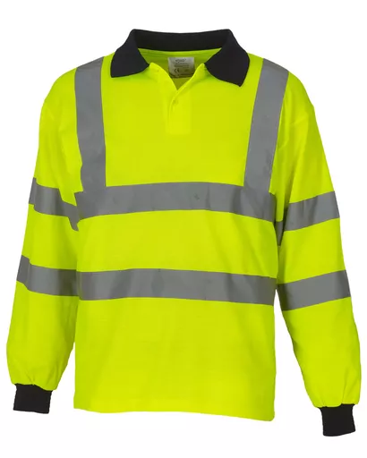 Hi-Vis Long Sleeve Polo Shirt