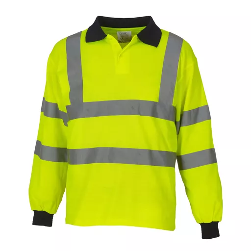 Hi-Vis Long Sleeve Polo Shirt