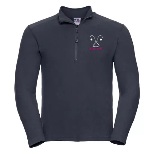 Oxford Brookes Squash Navy 1:4 Zip Fleece.png