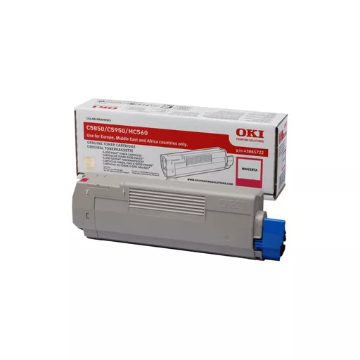 OKI 43865722 Toner magenta, 6K pages/5% for OKI C 5850