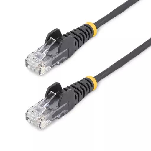 StarTech.com 2.5 m CAT6 Cable - Slim - Snagless RJ45 Connectors - Black