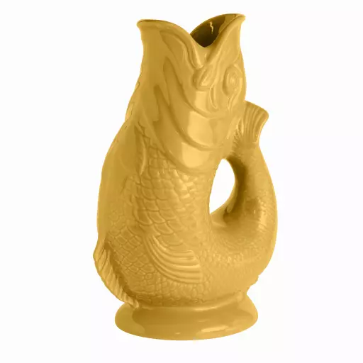 The Wade Fish Jug in Yellow 1.2 Litre