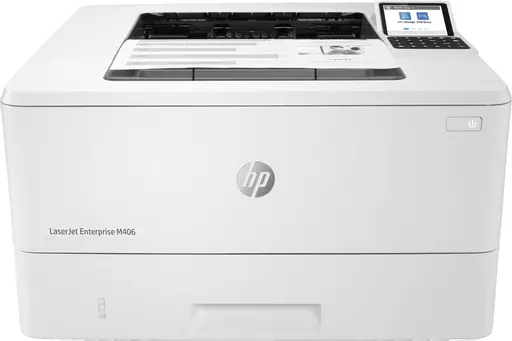 HP LaserJet Enterprise M406dn, Black and white, Printer for Business, Print, Compact Size; Strong Security; Two-sided printing; Energy Efficient; Front-facing USB printing