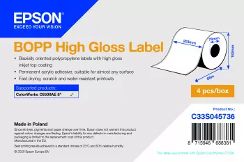 Epson C33S045736 printer label
