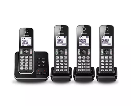 Panasonic KX-TGD324E DECT telephone Caller ID Black