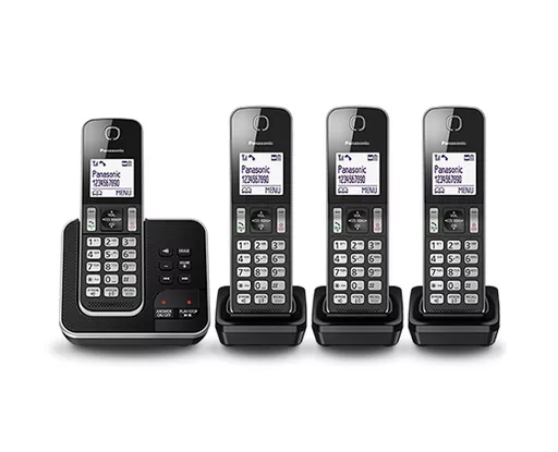 Panasonic KX-TGD324E DECT telephone Black Caller ID