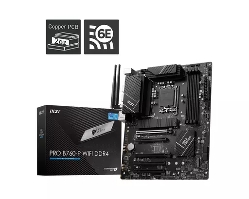 MSI PRO B760-P WIFI DDR4 motherboard LGA 1700 micro ATX