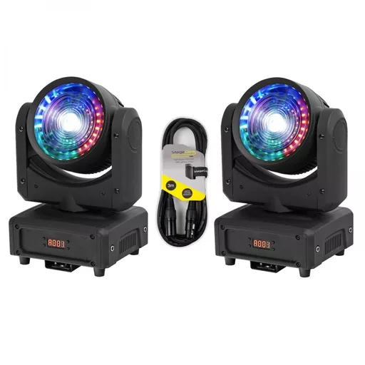 Equinox Fusion 120TW Moving Head Twin Pack Bundle