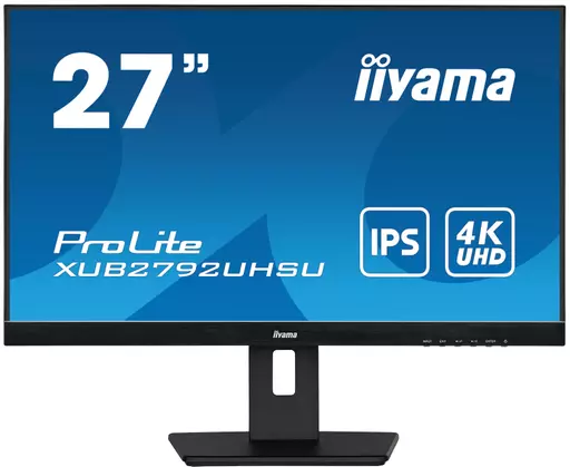 iiyama ProLite XUB2792UHSU-B5 computer monitor 68.6 cm (27") 3840 x 2160 pixels 4K Ultra HD LED Black