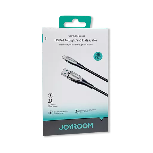 Joyroom - SA27-AL3 1.2M Star-Light Series USB-A to Lightning Fast Charging Data Cable (Black)