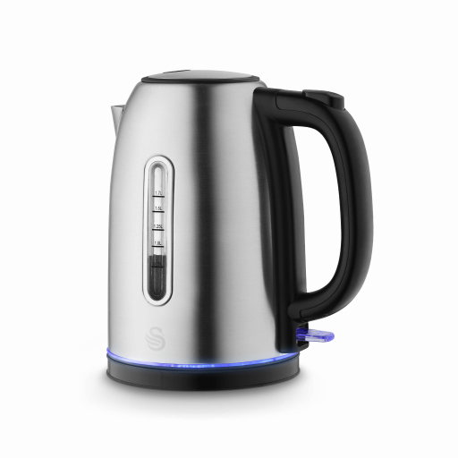 Swan Stainless Steel Quiet Boil Cordless Kettle With Led