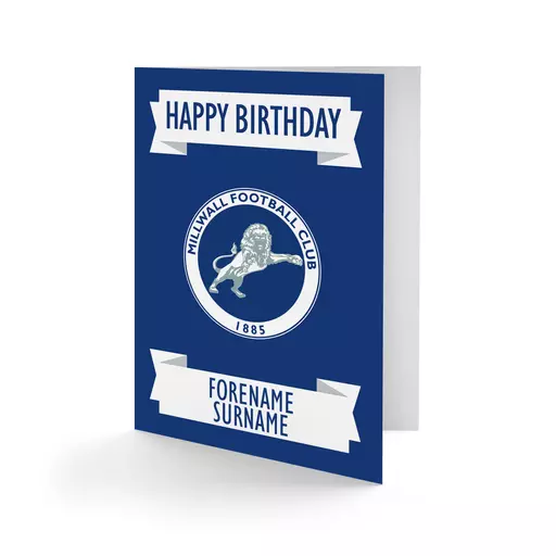 Millwall FC Crest Birthday Card