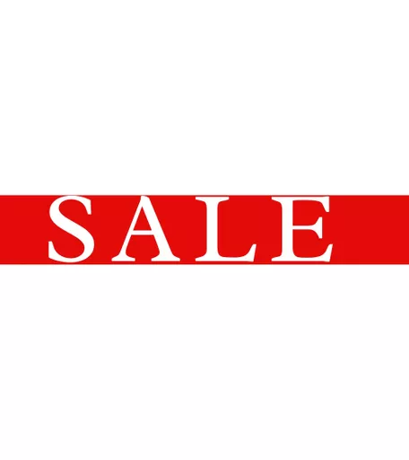 'Sale' Poster Red &White - 1575mm x 267mm
