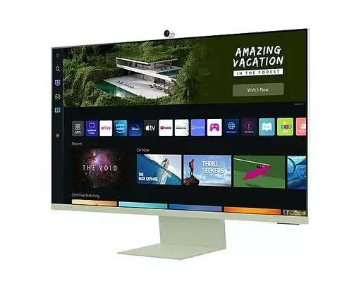 Samsung LS32BM80GUUXXU computer monitor 81.3 cm (32") 3840 x 2160 pixels 4K Ultra HD Green, White