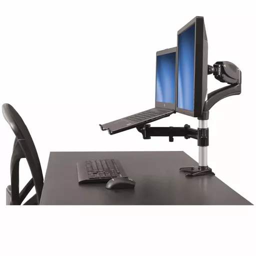 StarTech.com Desk-Mount Monitor Arm with Laptop Stand - Full Motion - Articulating