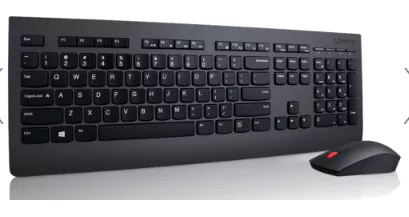 Lenovo 4X30H56796 keyboard Mouse included Universal RF Wireless QWERTY US English Black