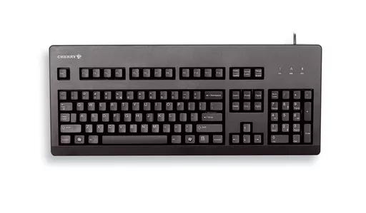 CHERRY G80-3000 BLACK SWITCH, Keyboard, Corded, Black, USB/PS2 (QWERTY - UK)