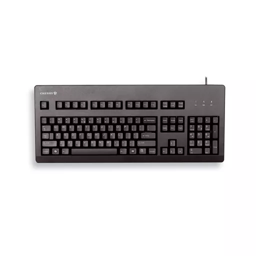 CHERRY G80-3000 BLACK SWITCH, Keyboard, Corded, Black, USB/PS2 (QWERTY - UK)