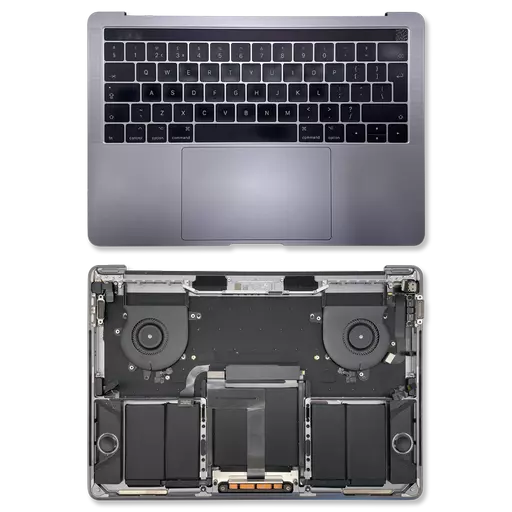 Top Case / Palm Rest Assembly (RECLAIMED) (Grade B) (Space Grey) - For Macbook Air 13" (A1932) (2019-2020) / MacBook Air 13" (A2179) (2020)