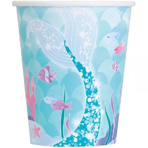 Mermaid Cups - Pack of 8