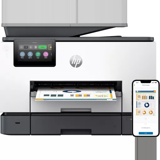 HP OfficeJet Pro 9130b Wireless All-in-One Color Printer, Two-sided printing; Copier, Scanner