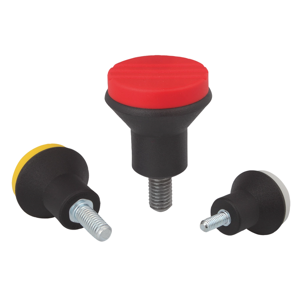 K0251 Inch - Mushroom Knobs Plastic Parts In Steel And Stainless Steel