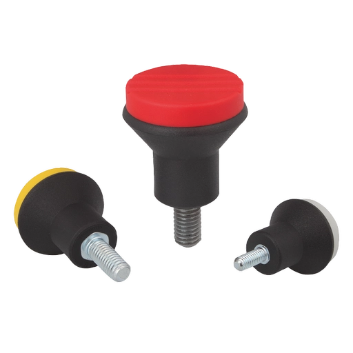 K0251 Inch - Mushroom Knobs Plastic Parts In Steel And Stainless Steel