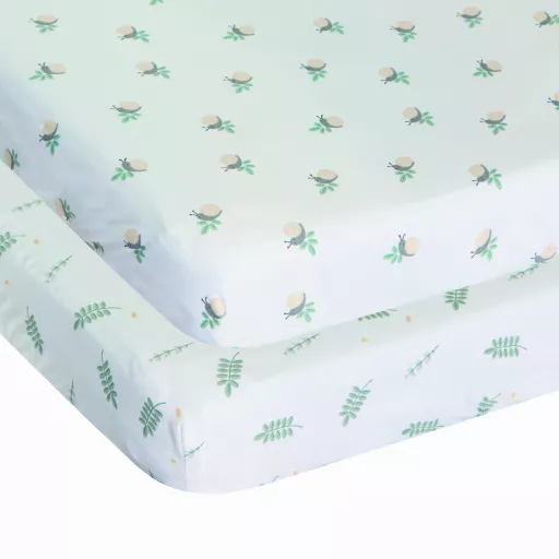 Next2Me Bamboo Forever Cot Set 2 Pieces - Greenery