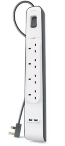 Belkin BSV401AF2M surge protector White 4 AC outlet(s) 2 m