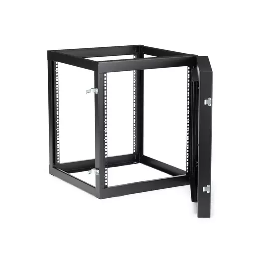 StarTech.com 12U Hinged Open Frame Wall-Mount Server Rack - 22 in. Deep