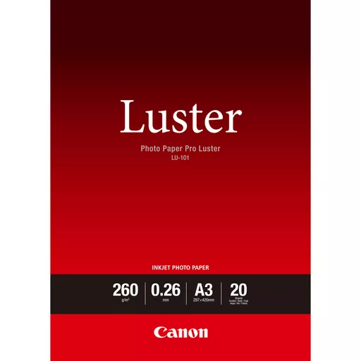 Canon LU-101 Luster Photo Paper Pro A3 - 20 Sheets